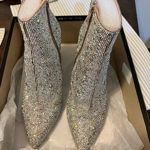 Betsey Johnson candy rhinestone booties